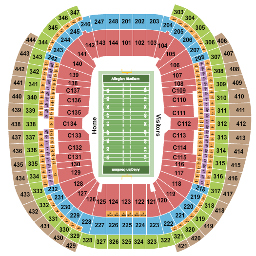 Allegiant Stadium Vegas Kickoff Classic Seating Chart